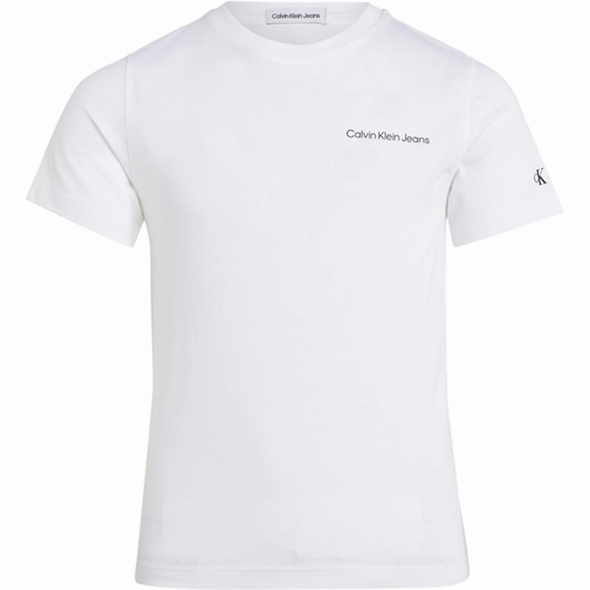 Sumptuous Calvin Klein Chest Inst. Logo T-Shirt Bright White Elegance