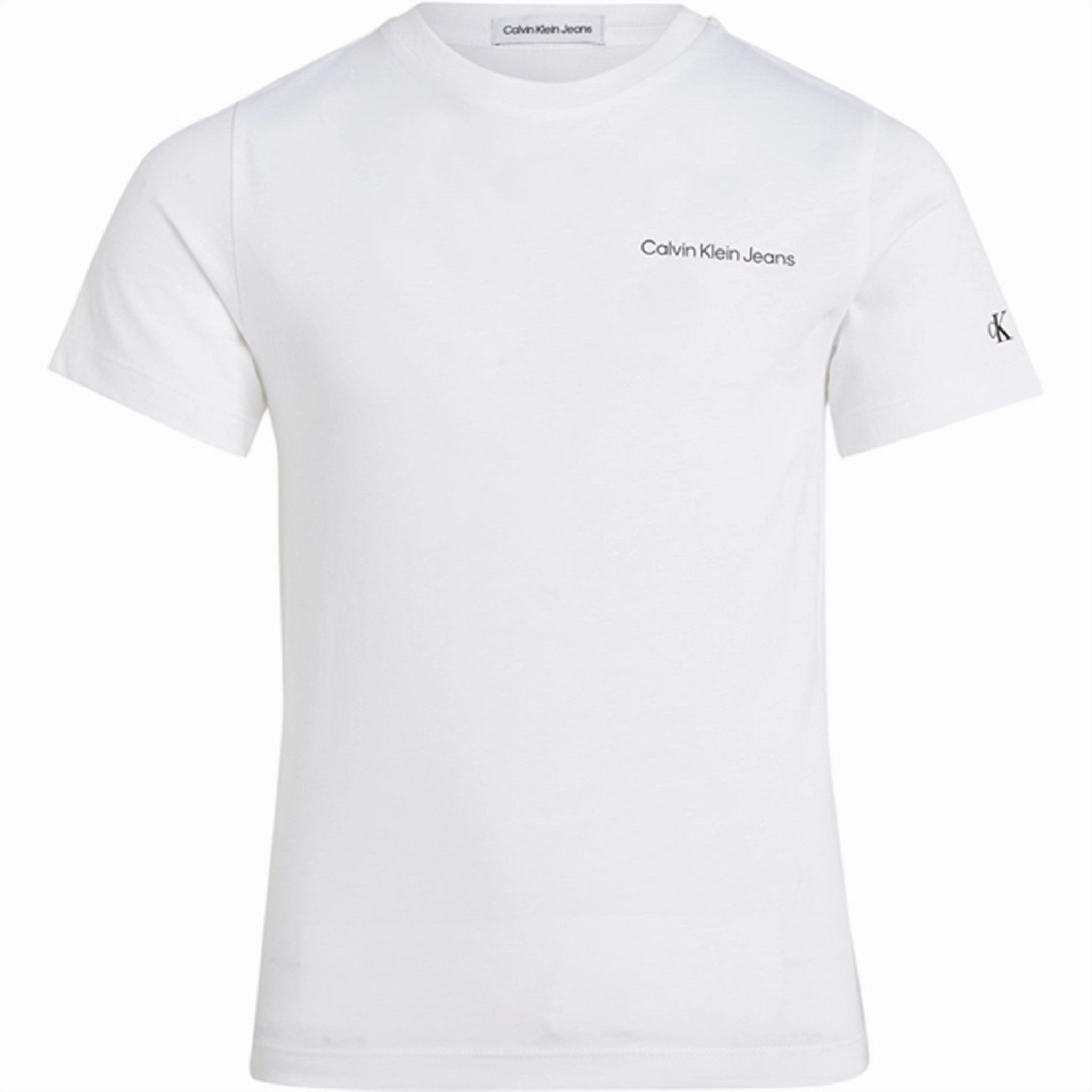 Calvin Klein Chest Inst. Logo T-Shirt Bright White Exquisite Lavish