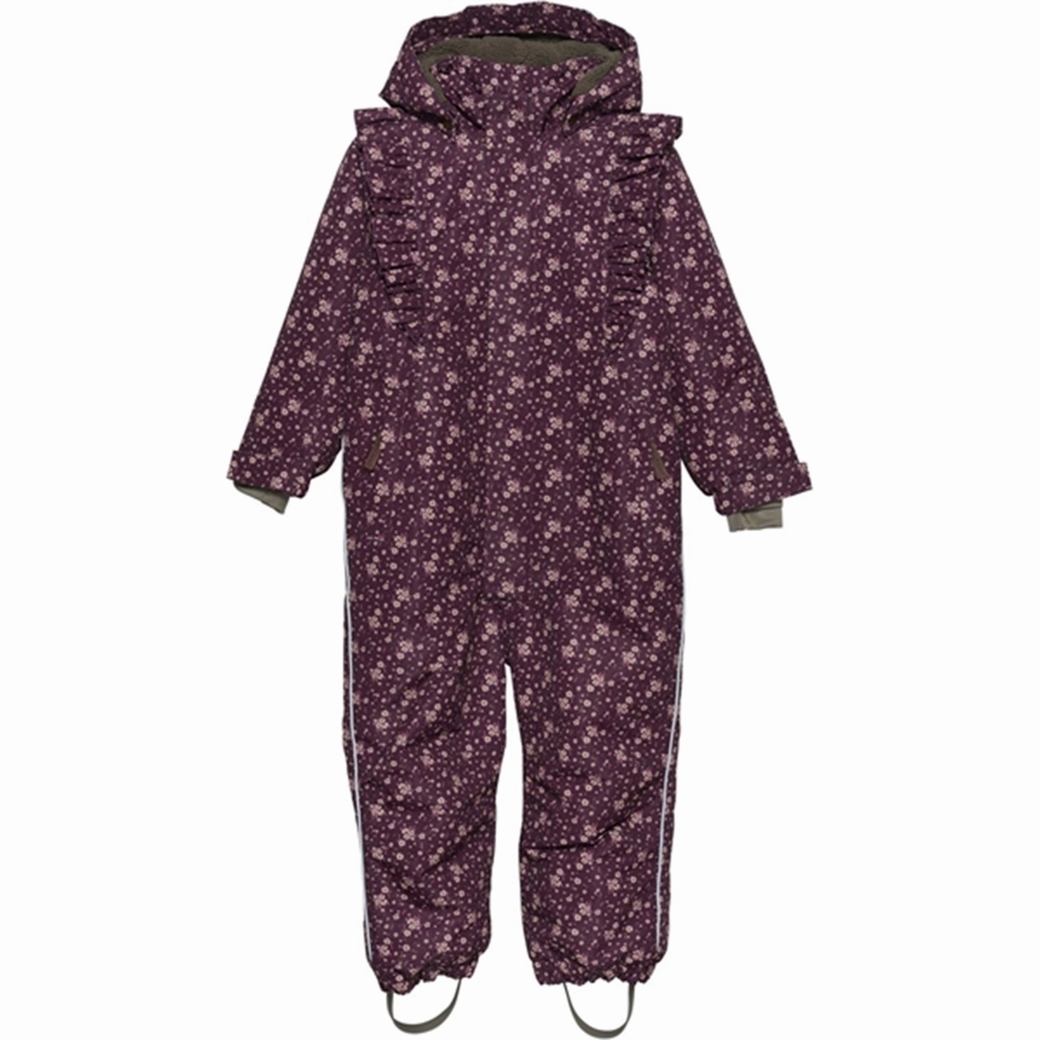 Responsible En Fant Snow Suit AOP Fig Eco-friendly
