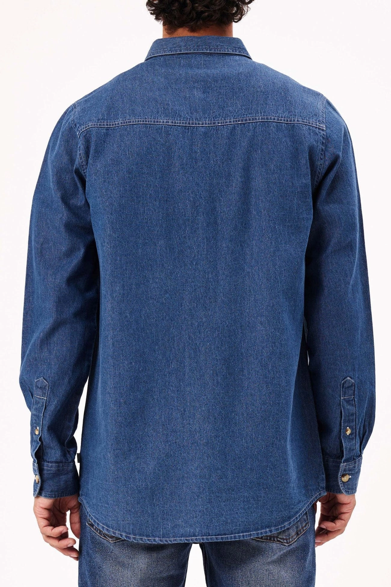 Sunset Denim Shirt Blue veja sale