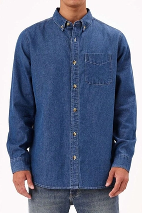 Sunset Denim Shirt Blue veja sale sale nike