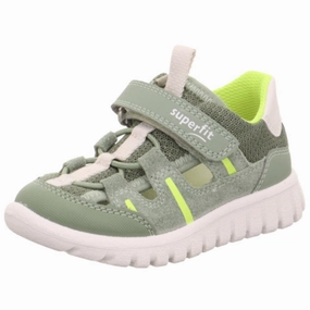 Superfit Lightgreen/Yellow Sport7 Mini Sneakers Stylish shoes Espadrilles