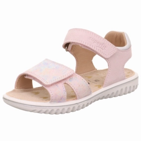 Superfit Pink/Silver Sparkle Sandal Velcro shoes Minimalist shoes