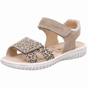 Superfit Sparkle Sandals Beige Rubber soles Kids shoes