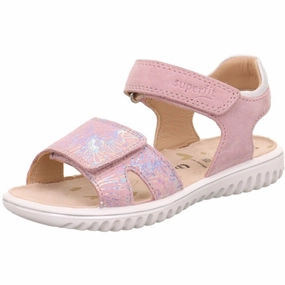 Superfit Sparkle Sandals Pink/Silver Work shoes Knee-high boots