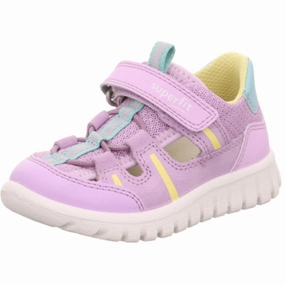 Superfit Violett/Yellow Sport7 Mini Sneakers Designer shoes Leather shoes
