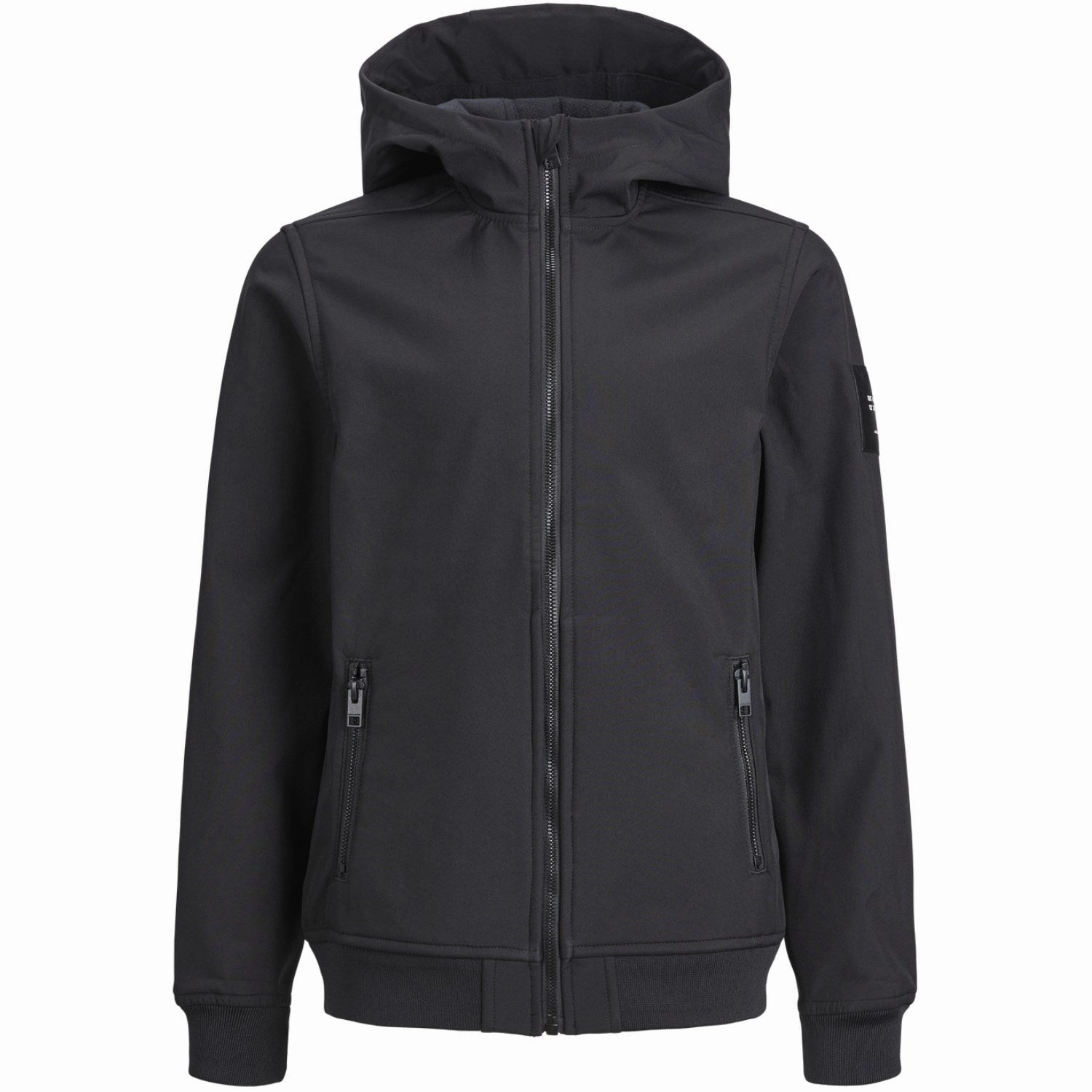 Superior Jack & Jones Junior Black Basic Hooded Softshell Jacket Noos Classic