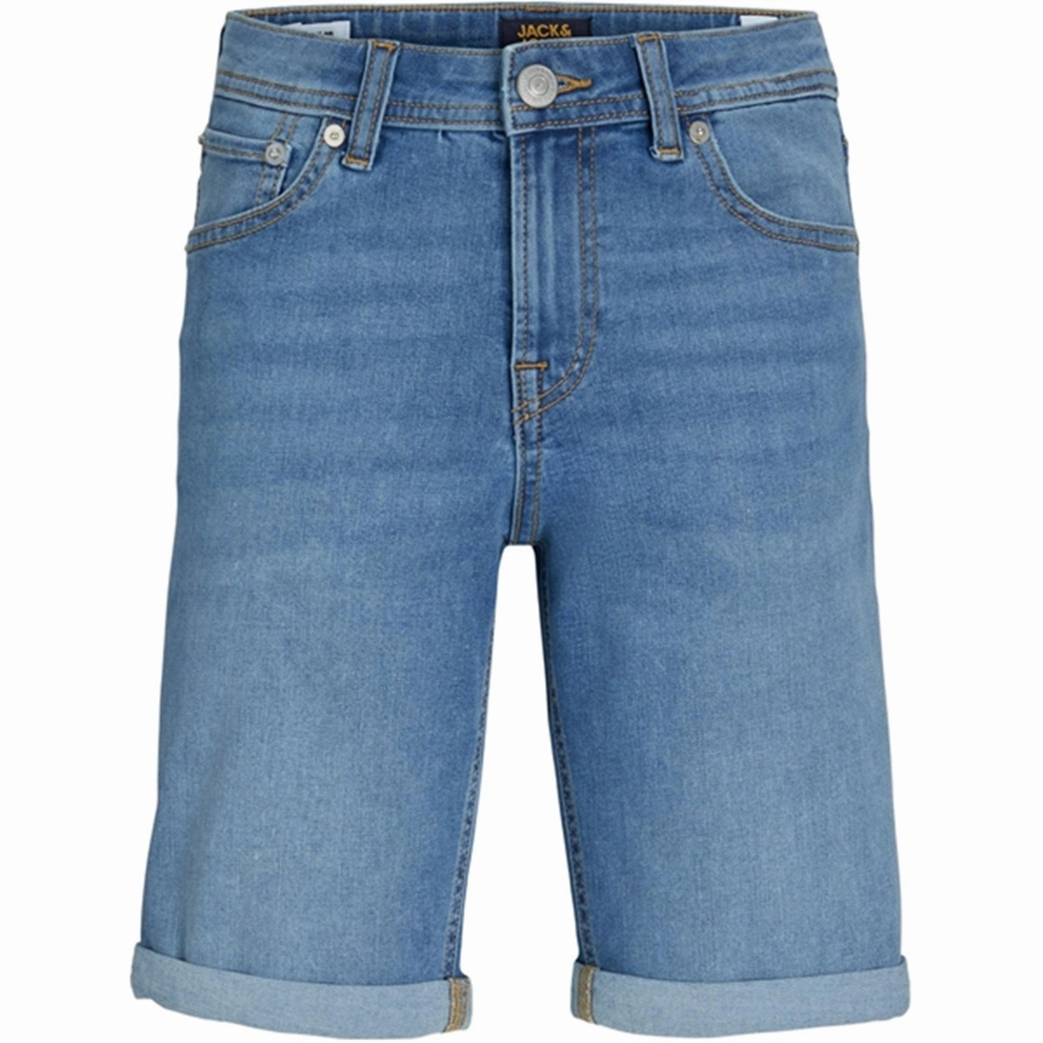 Superior Jack & Jones Junior Blue Denim Original Rick Shorts 551 Artistic