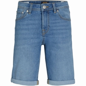 Superior Jack & Jones Junior Blue Denim Original Rick Shorts 551 Artistic