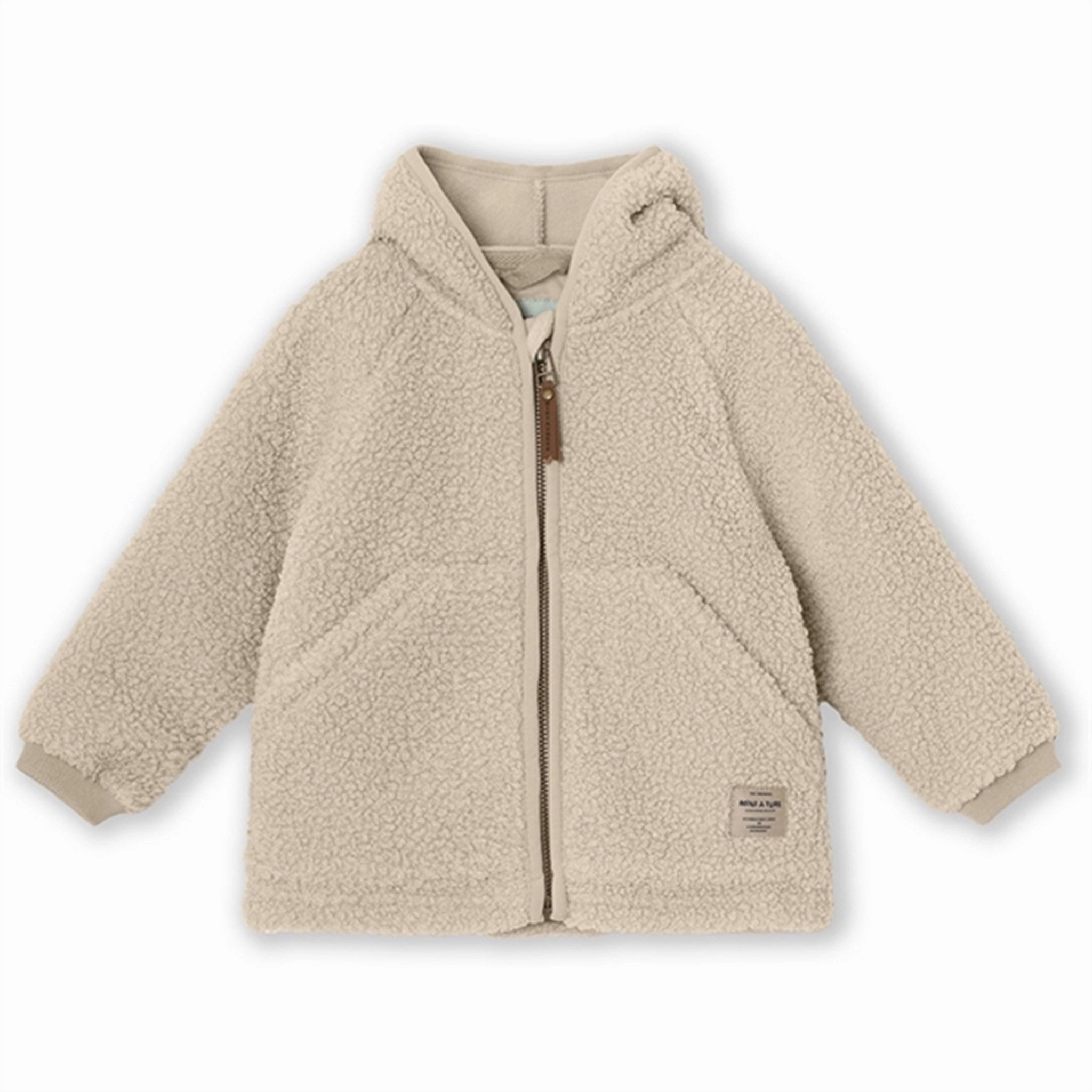 Superior MINI A TURE LIFF Teddy Fleece Jacket Sesame Cuff