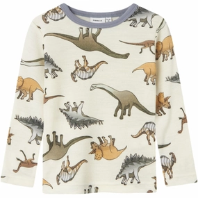 Superior Name It Snow White AOP Willitus Wool Blouse Noos Precious