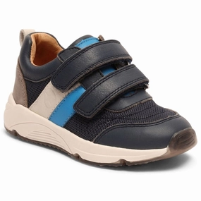 Supportive shoes Bisgaard Matti S Velcro Shoe Navy Clogs