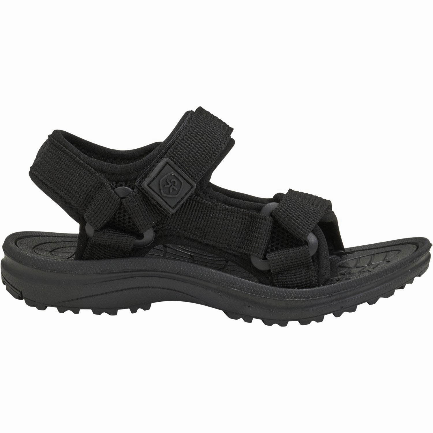 Supportive shoes Color Kids Black Colorblock Sandals W. Velcro