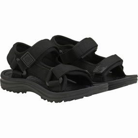 Supportive shoes Color Kids Black Colorblock Sandals W. Velcro Modern shoes