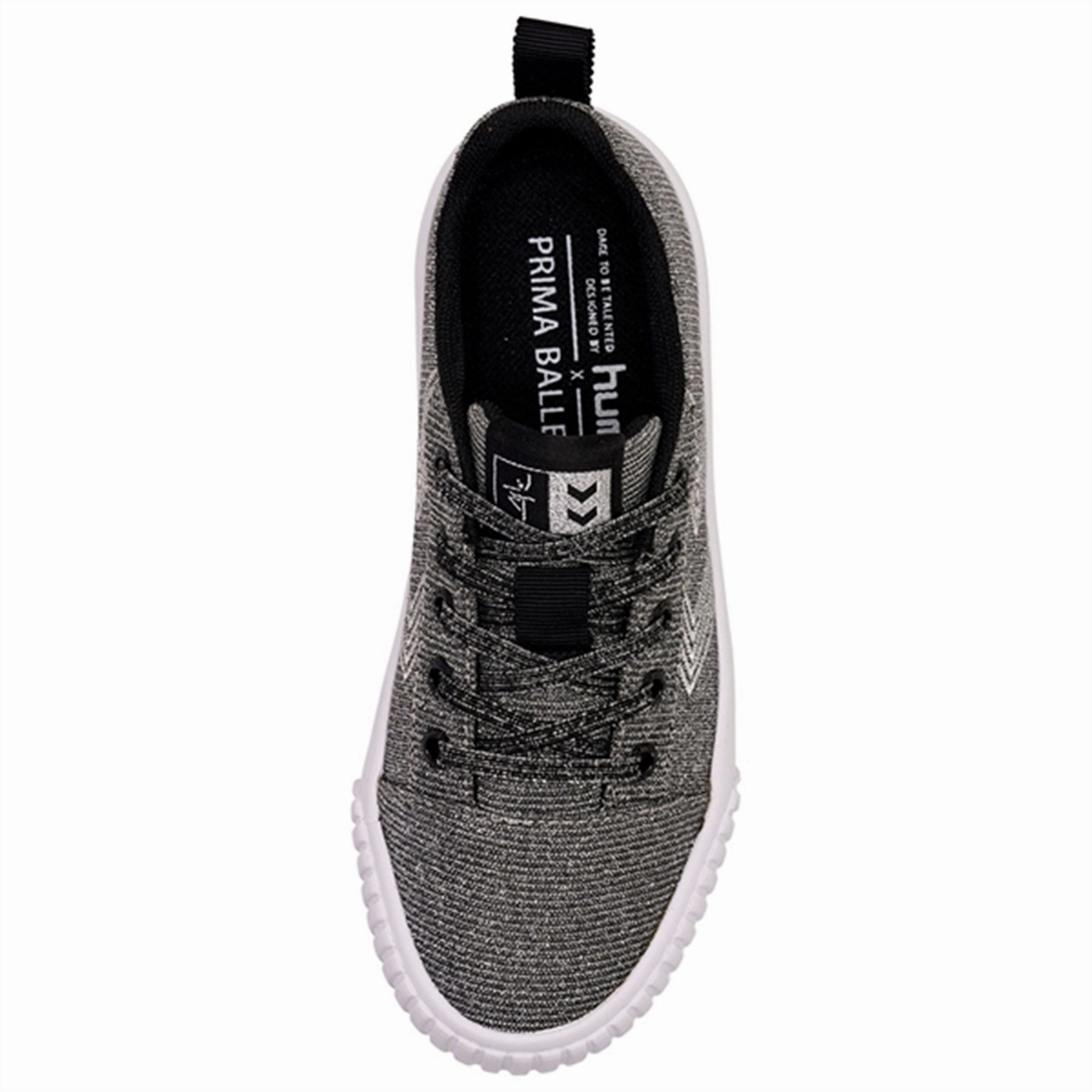 Supportive shoes Hummel Prima Base Court Point Black Glitter Sneakers