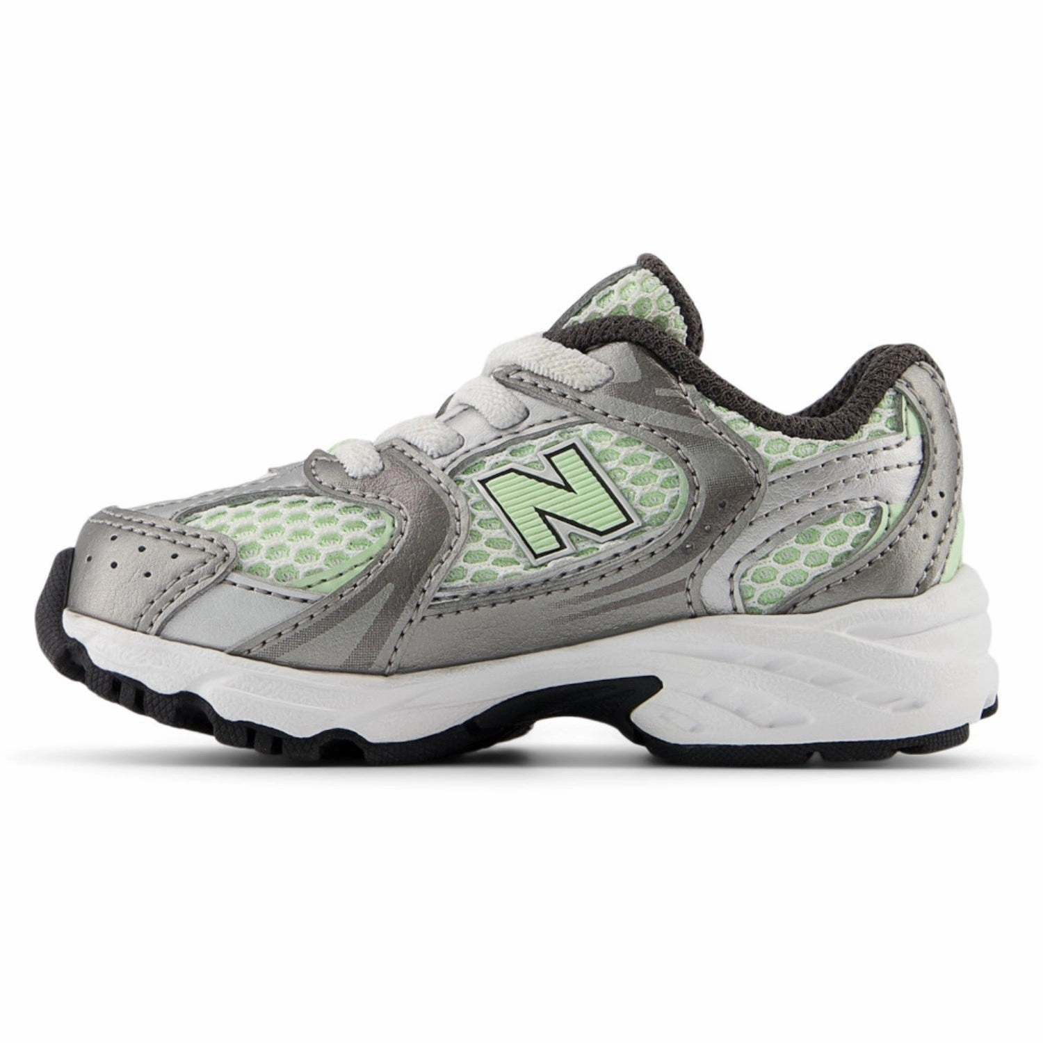Supportive shoes New Balance Dark Silver Metallic New Balance 530 Kids Bungee Lace