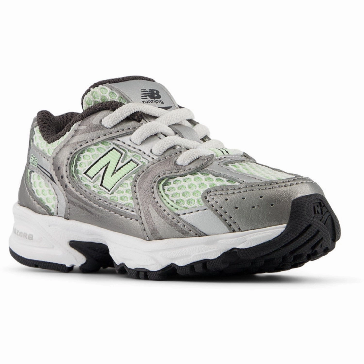 Supportive shoes New Balance Dark Silver Metallic New Balance 530 Kids Bungee Lace