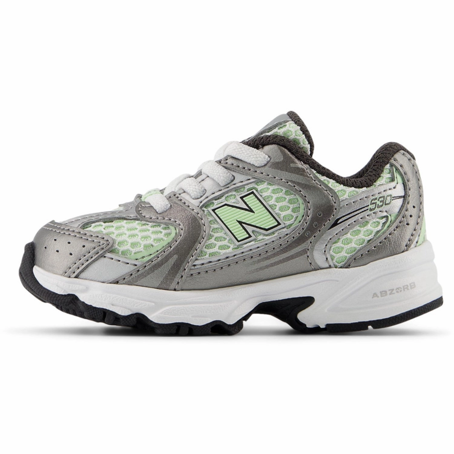 Supportive shoes New Balance Dark Silver Metallic New Balance 530 Kids Bungee Lace