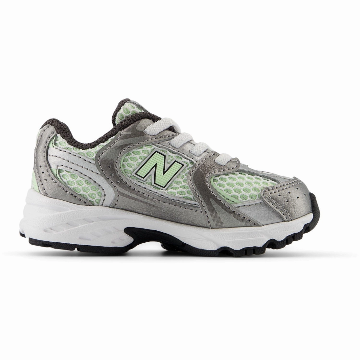Supportive shoes New Balance Dark Silver Metallic New Balance 530 Kids Bungee Lace