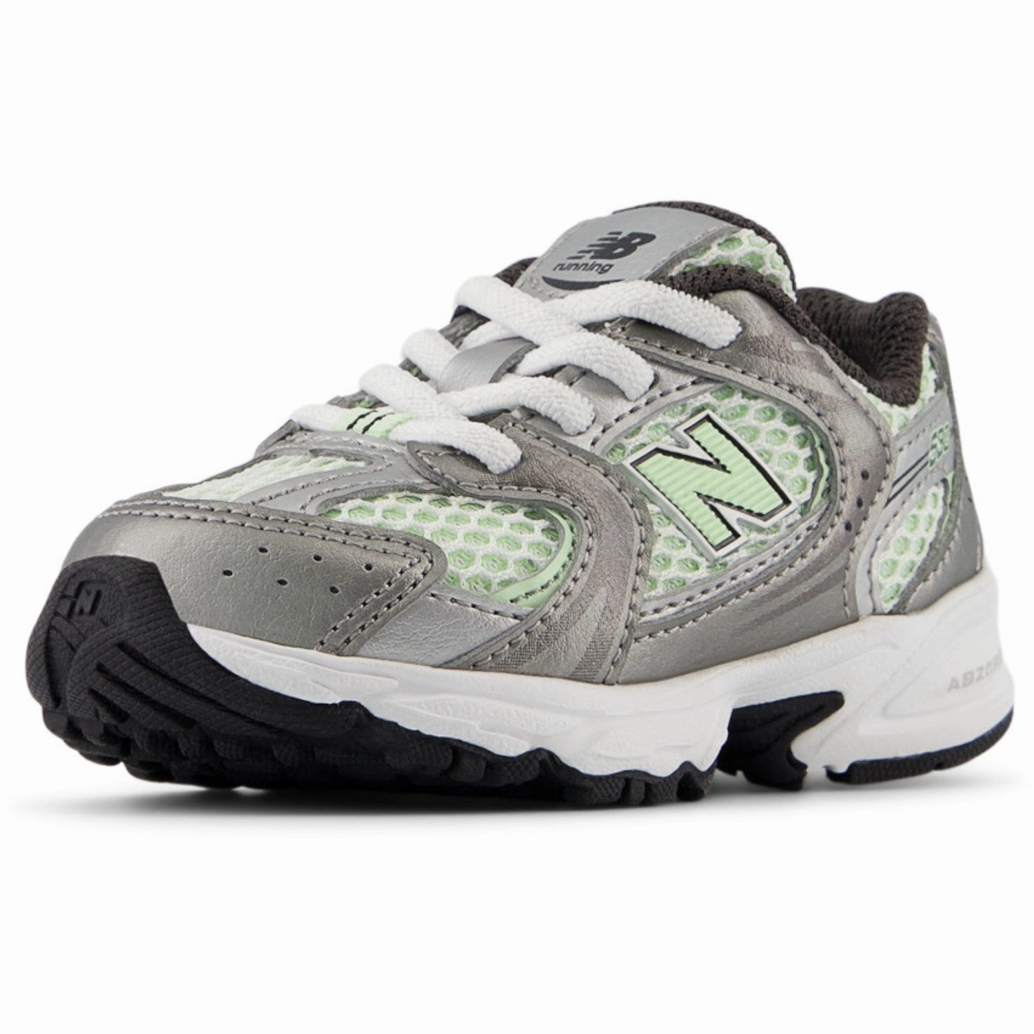 Supportive shoes New Balance Dark Silver Metallic New Balance 530 Kids Bungee Lace