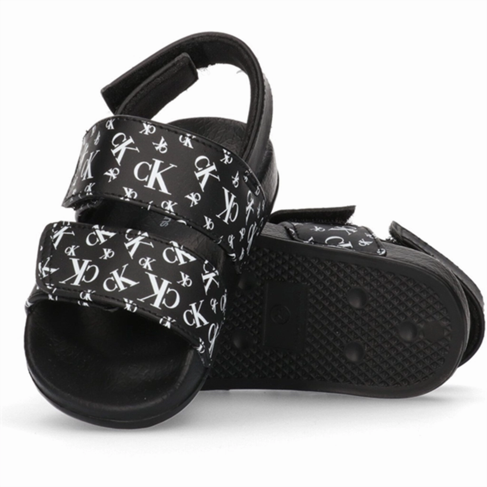 Supremacy Calvin Klein Logo All Over Velcro Sandal Black Exceptional