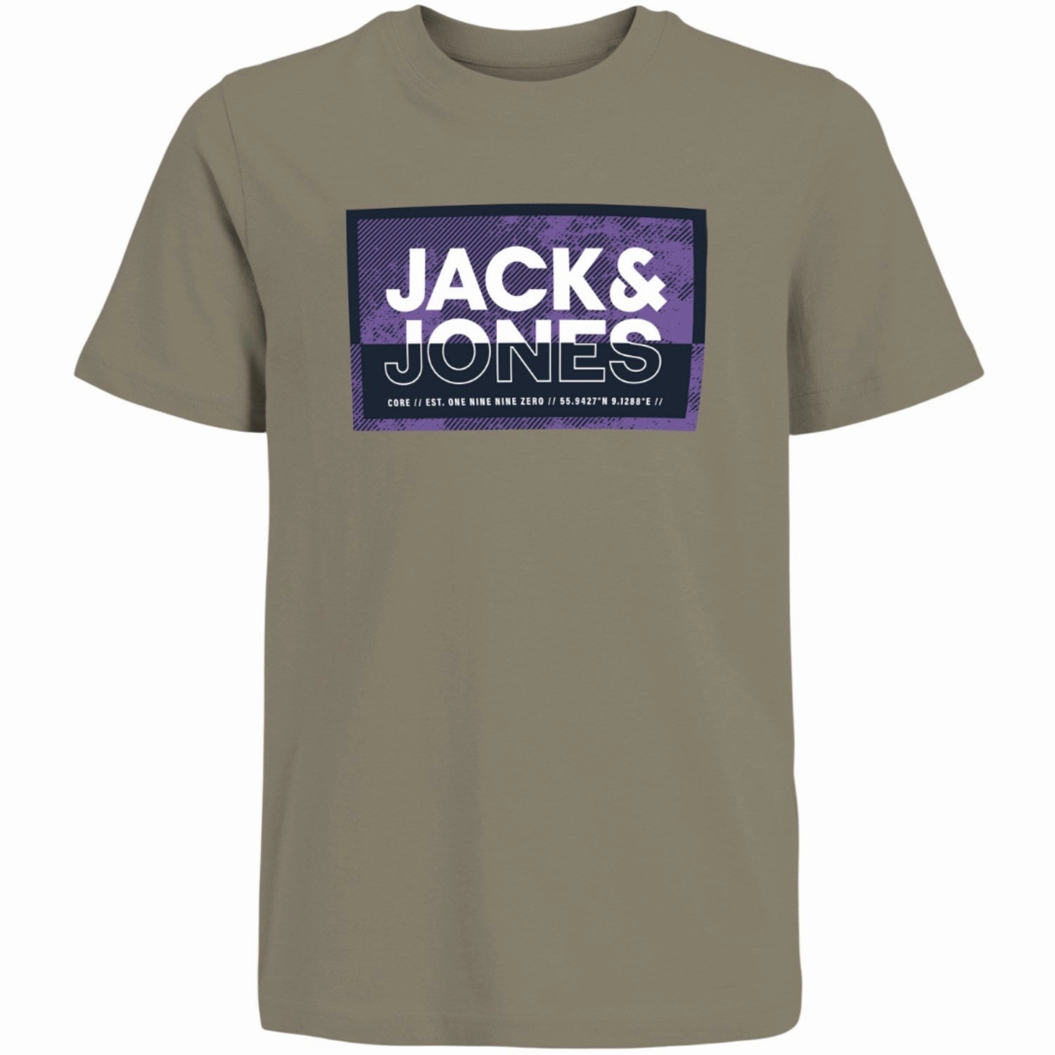 Craftsmanship Jack & Jones Junior Silver Sage Cologan T-Shirt Crew Neck Prestige