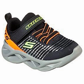 Supremacy Skechers S-Lights Twisty Brights Sneakers Black/Orange Stylish