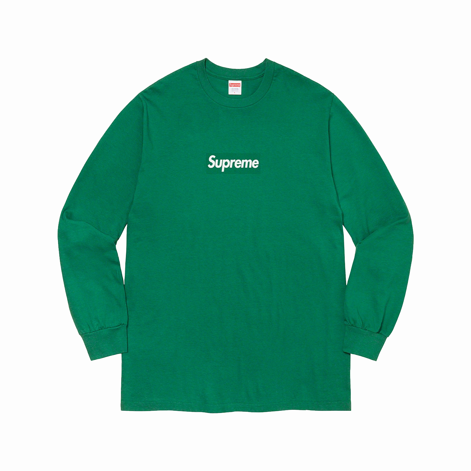Supreme Box Logo Longsleeve Tee Light Pine Premium finishes Luxury craftsmanship