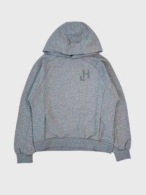 suruma. in new arrivals online shopping Felpa Grigio Melange Raglan Con Cappuccio E Logo Stampato new arrivals siyah elbise new era collection