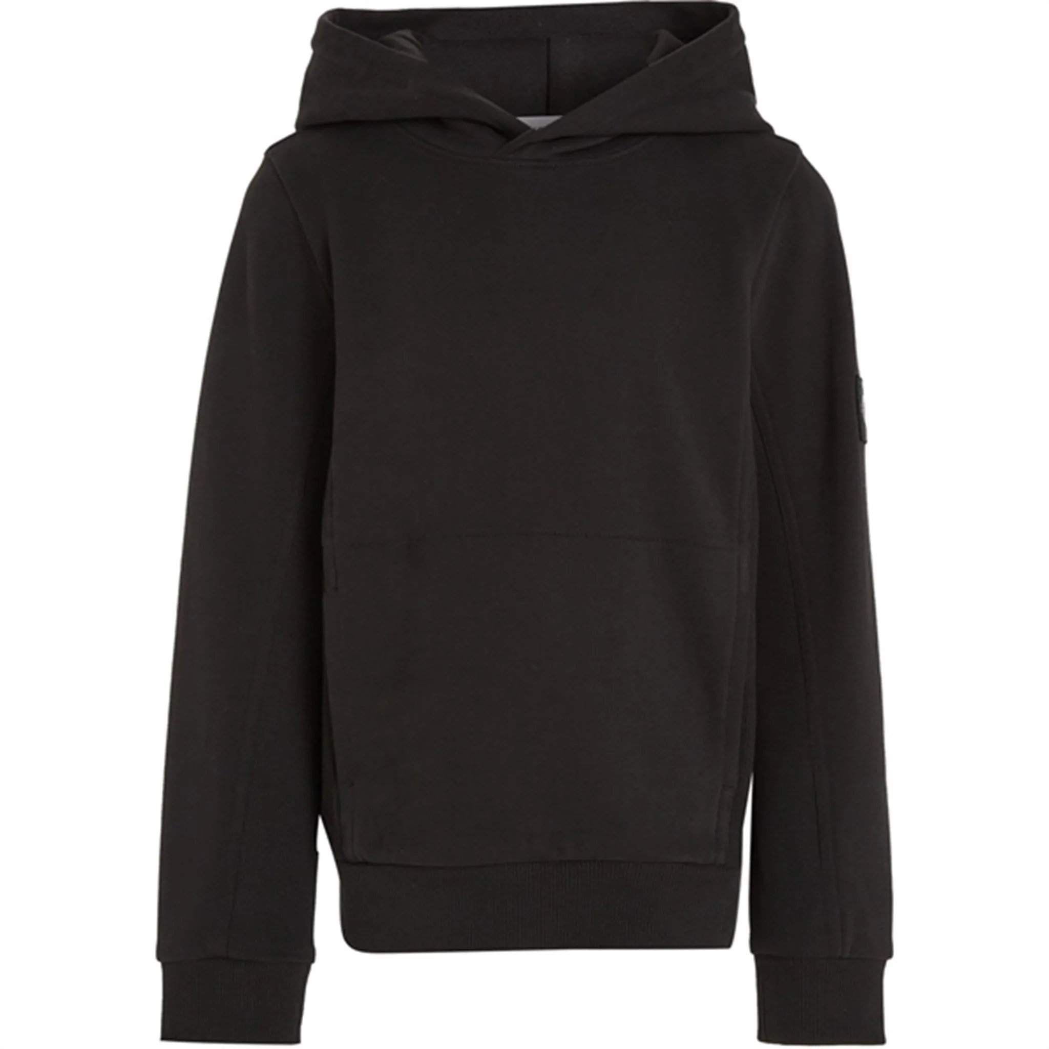 Sustainable Calvin Klein Badge Rib Hoodie Ck Black Sophisticated