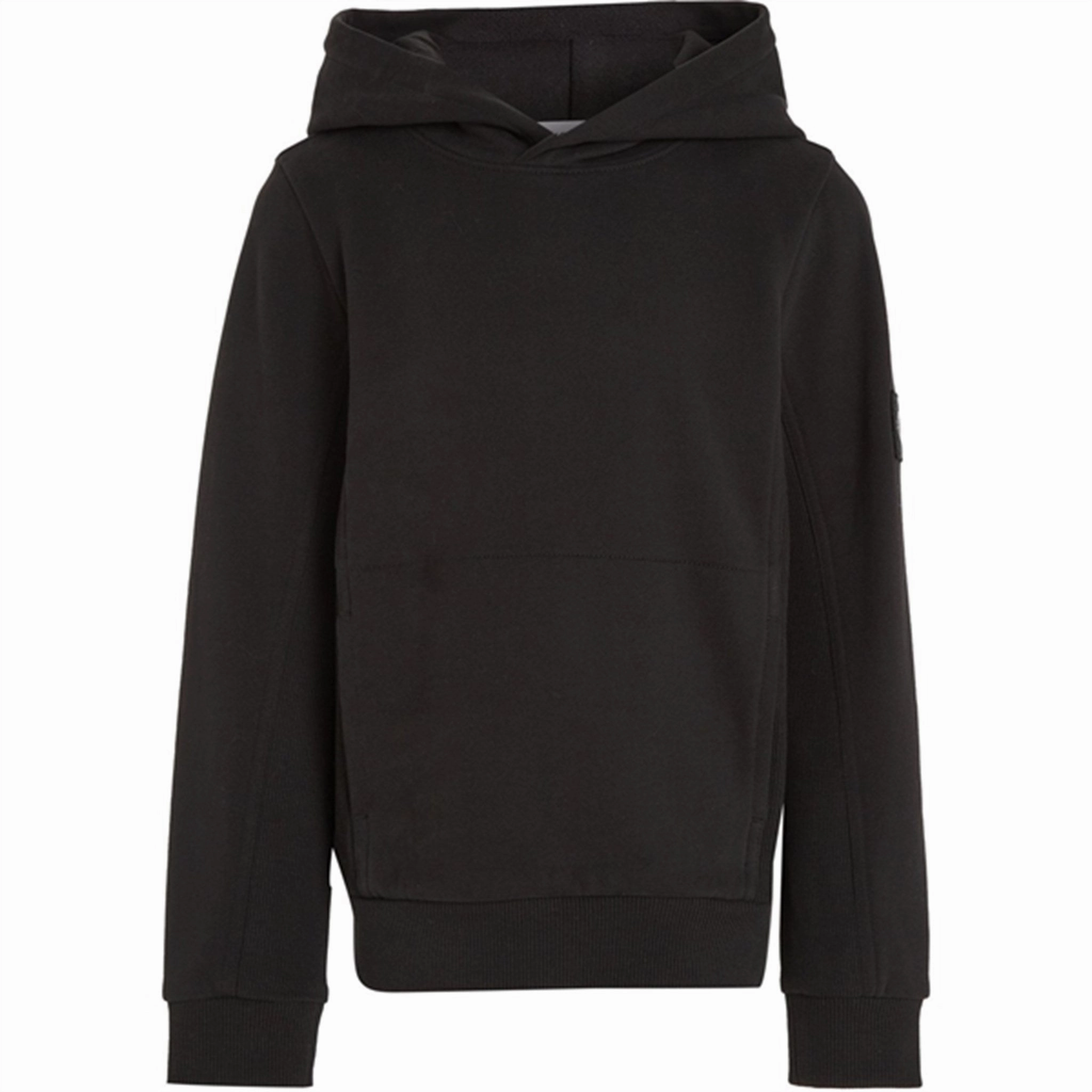 Sustainable Calvin Klein Badge Rib Hoodie Ck Black Sophisticated