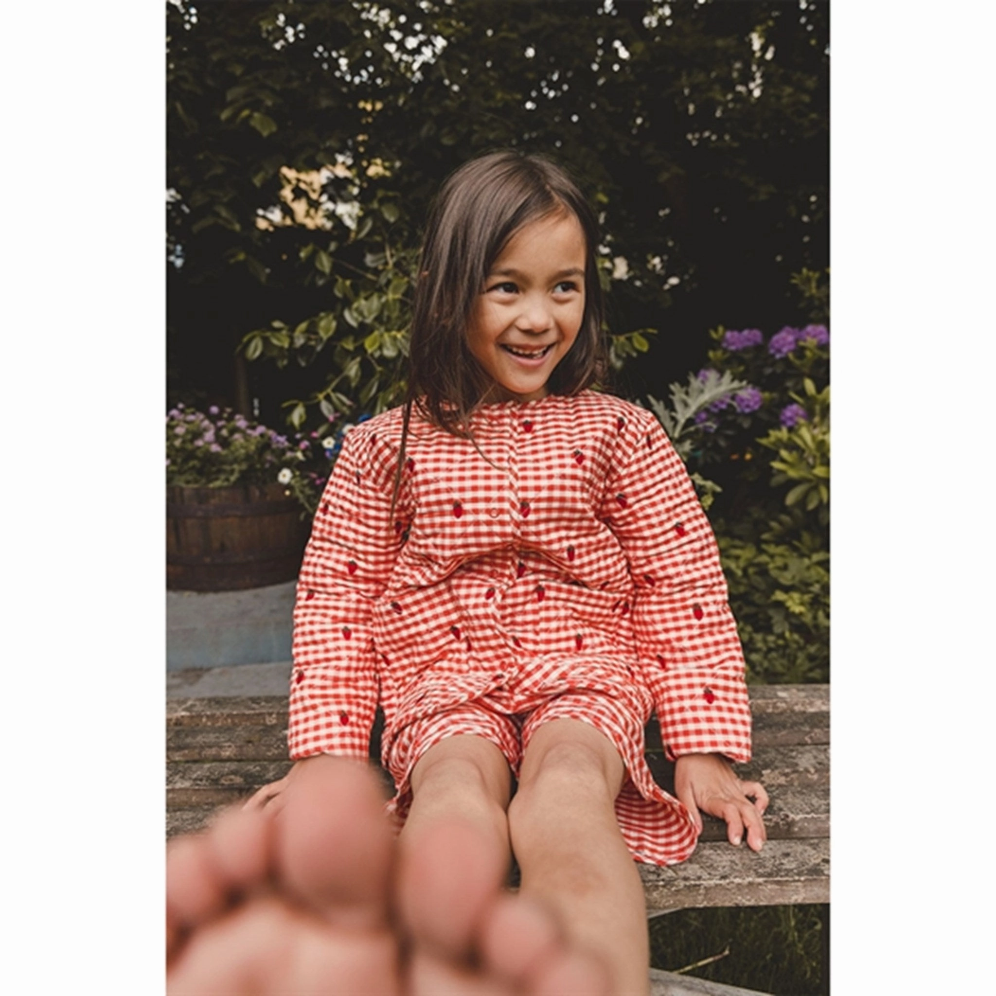 Tailored Flss Molly Jacket Berry Gingham