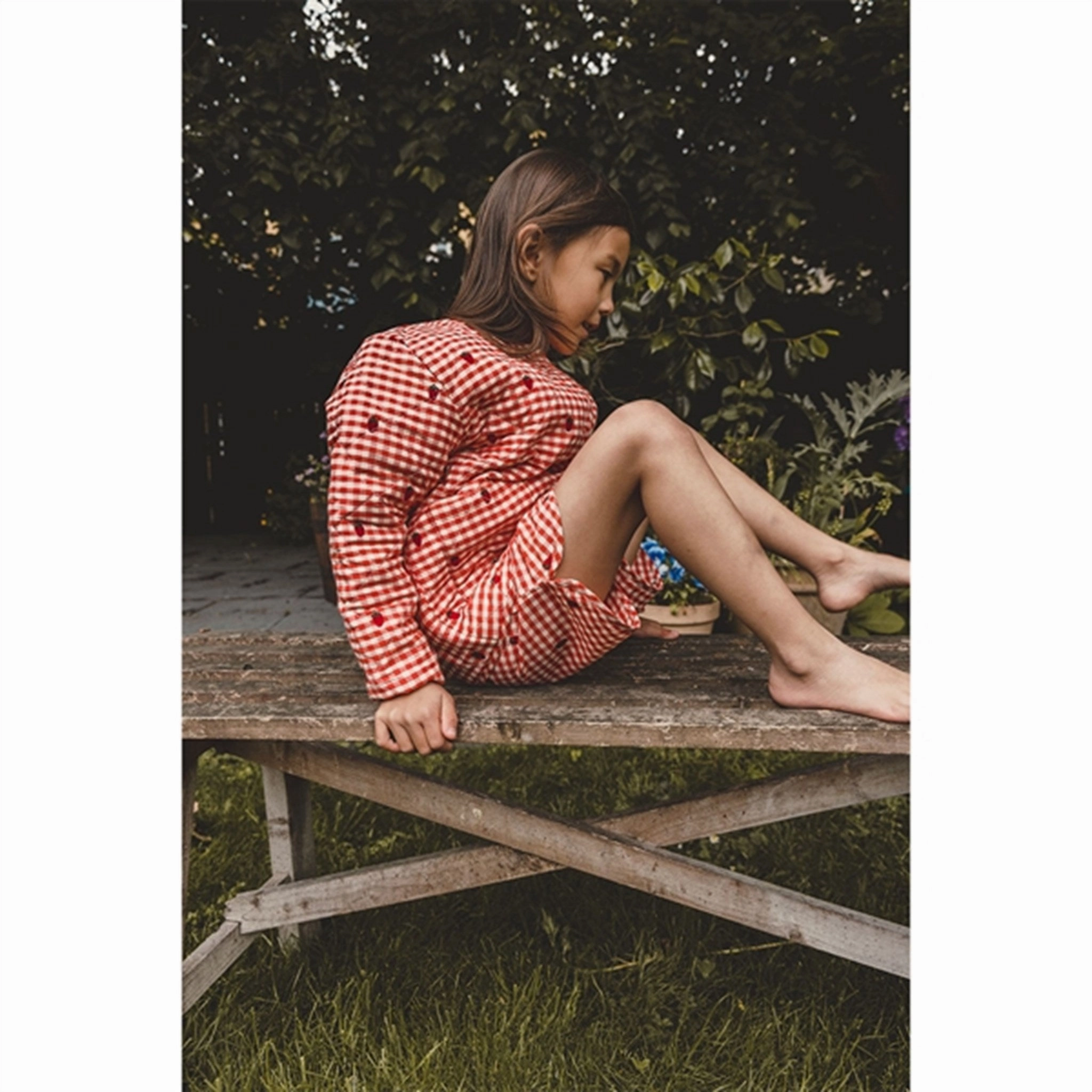 Tailored Flss Molly Jacket Berry Gingham
