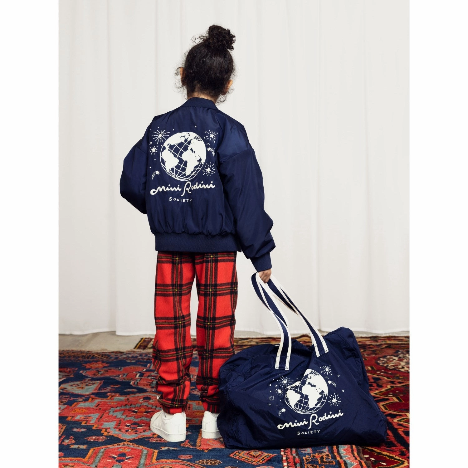 Tailored Mini Rodini Red Check Aop Sweatpants