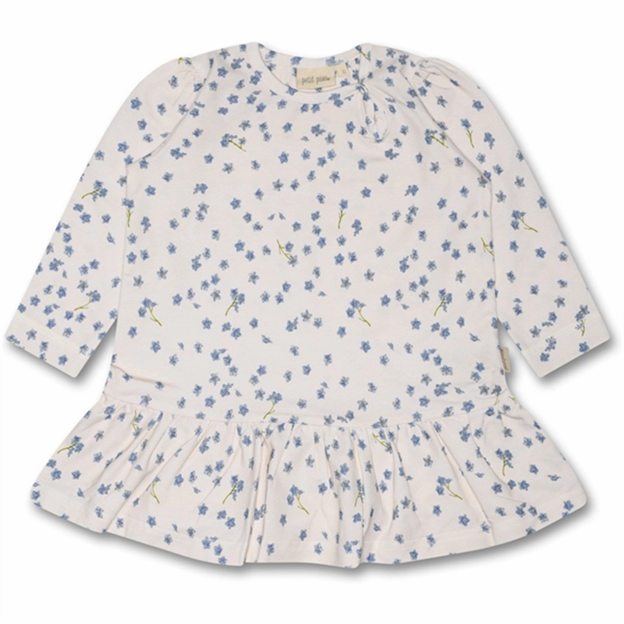Tailored Petit Piao Forget Me Not Dress Gather Printed Pattern
