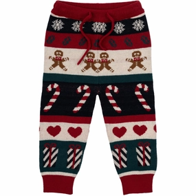 Tailored THE NEW Siblings Multi Colour Holiday Jacquard Pants Breathable