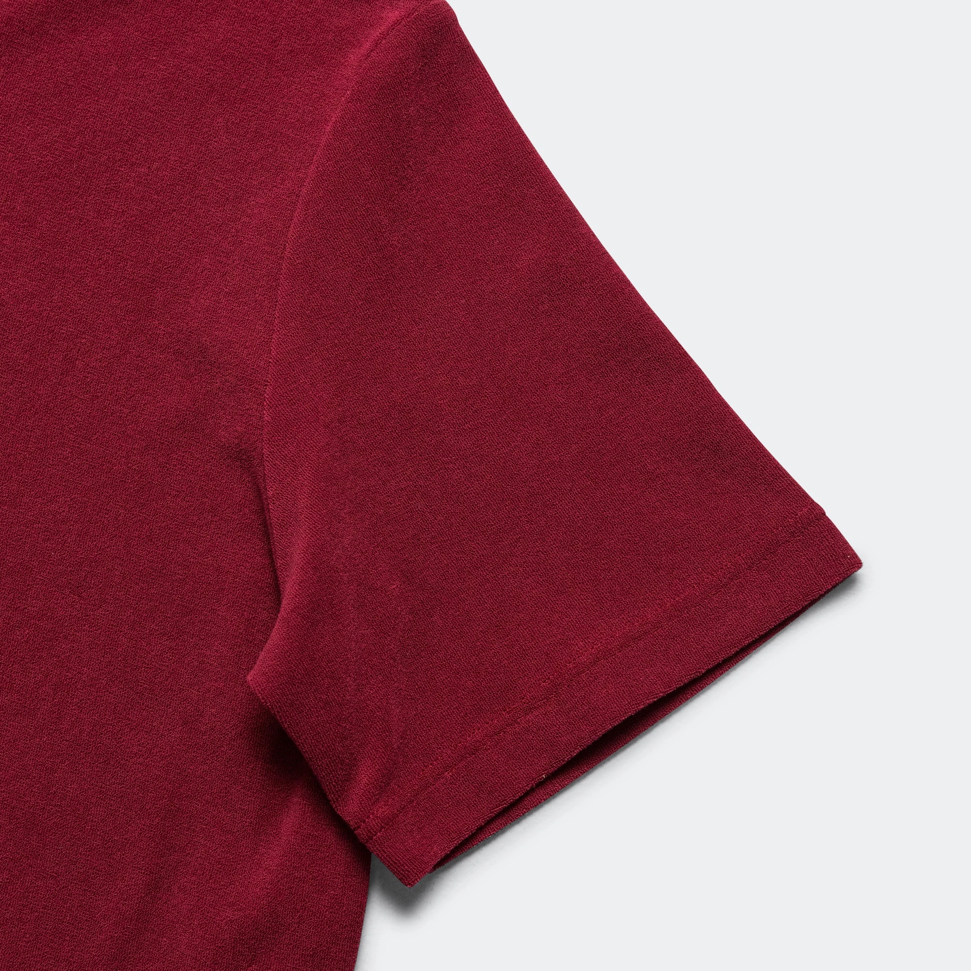 Terry Polo x Wales Bonner - Collegiate Burgundy new arrival shirts for men