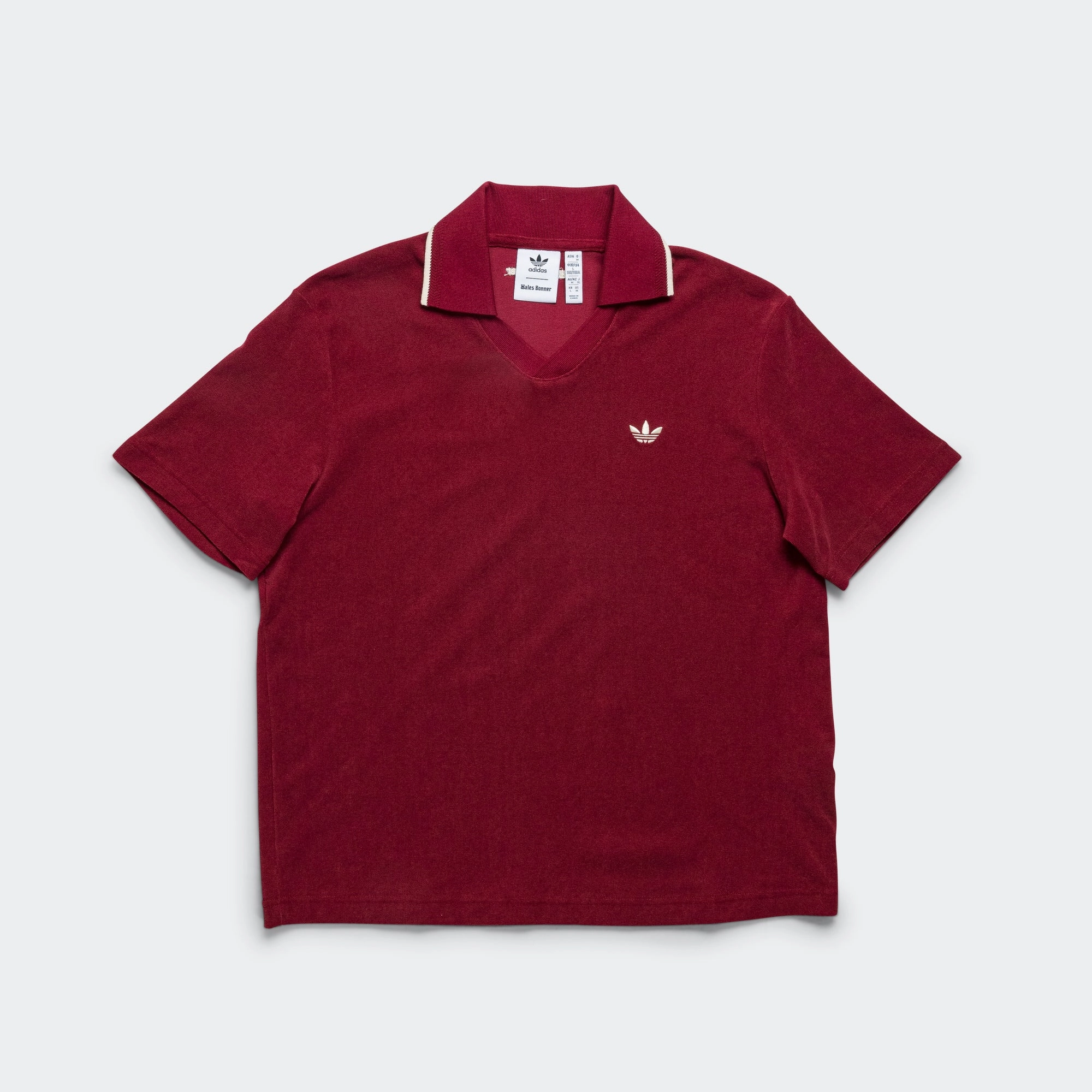 vialli new arrivals shoes Terry Polo x Wales Bonner - Collegiate Burgundy adidas new arrivals