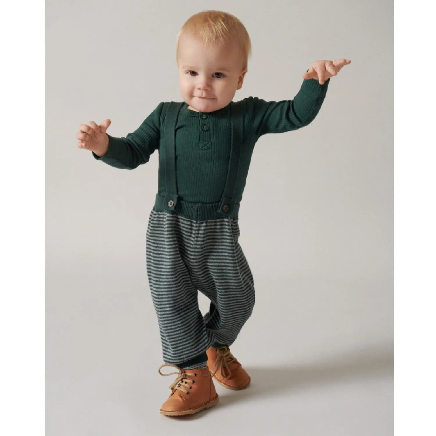 Texture MarMar Cotton Rayon Knit Stripe Pine Stripes Perrin Pants