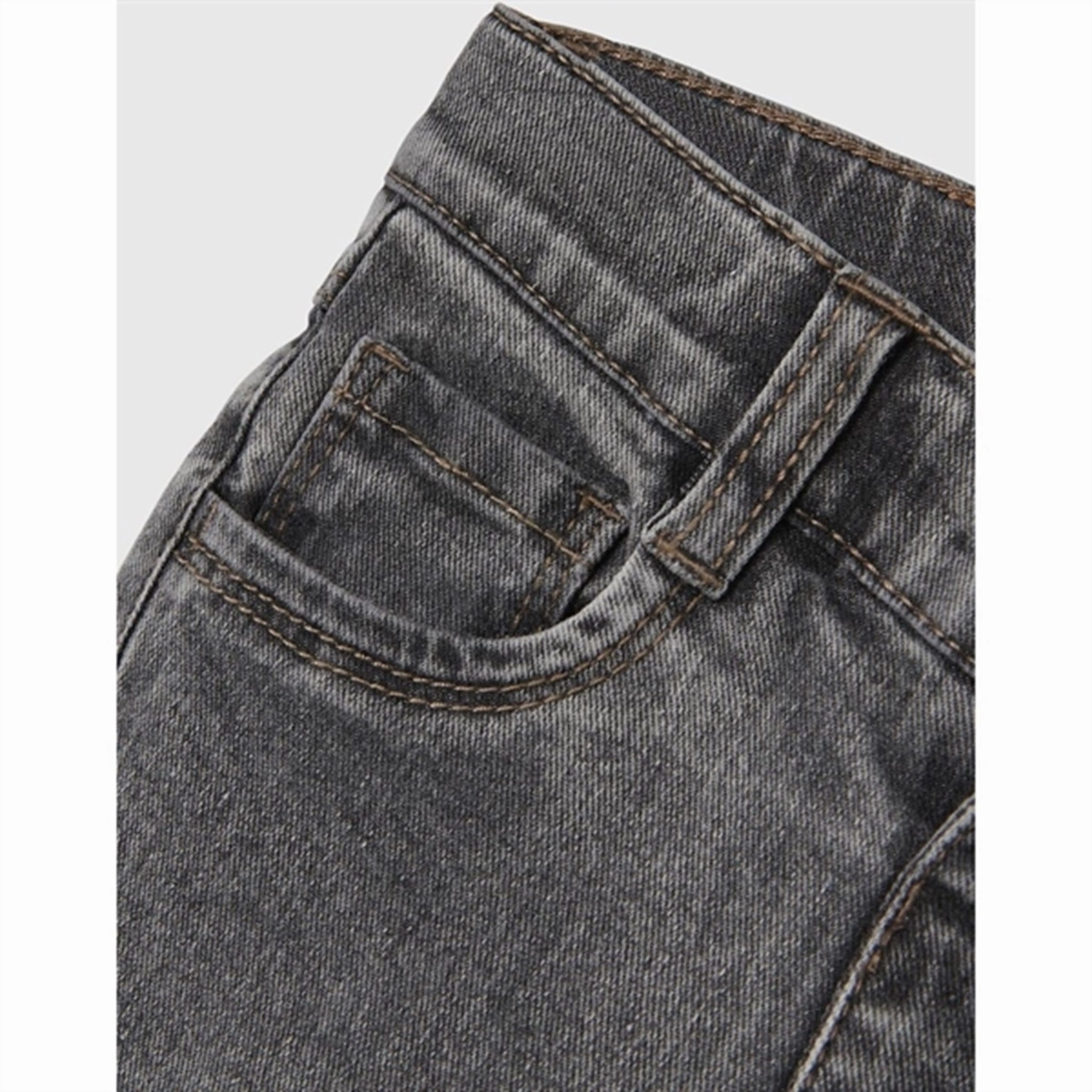 Texture Lil'Atelier Light Grey Denim Salli Slim Boot Jeans