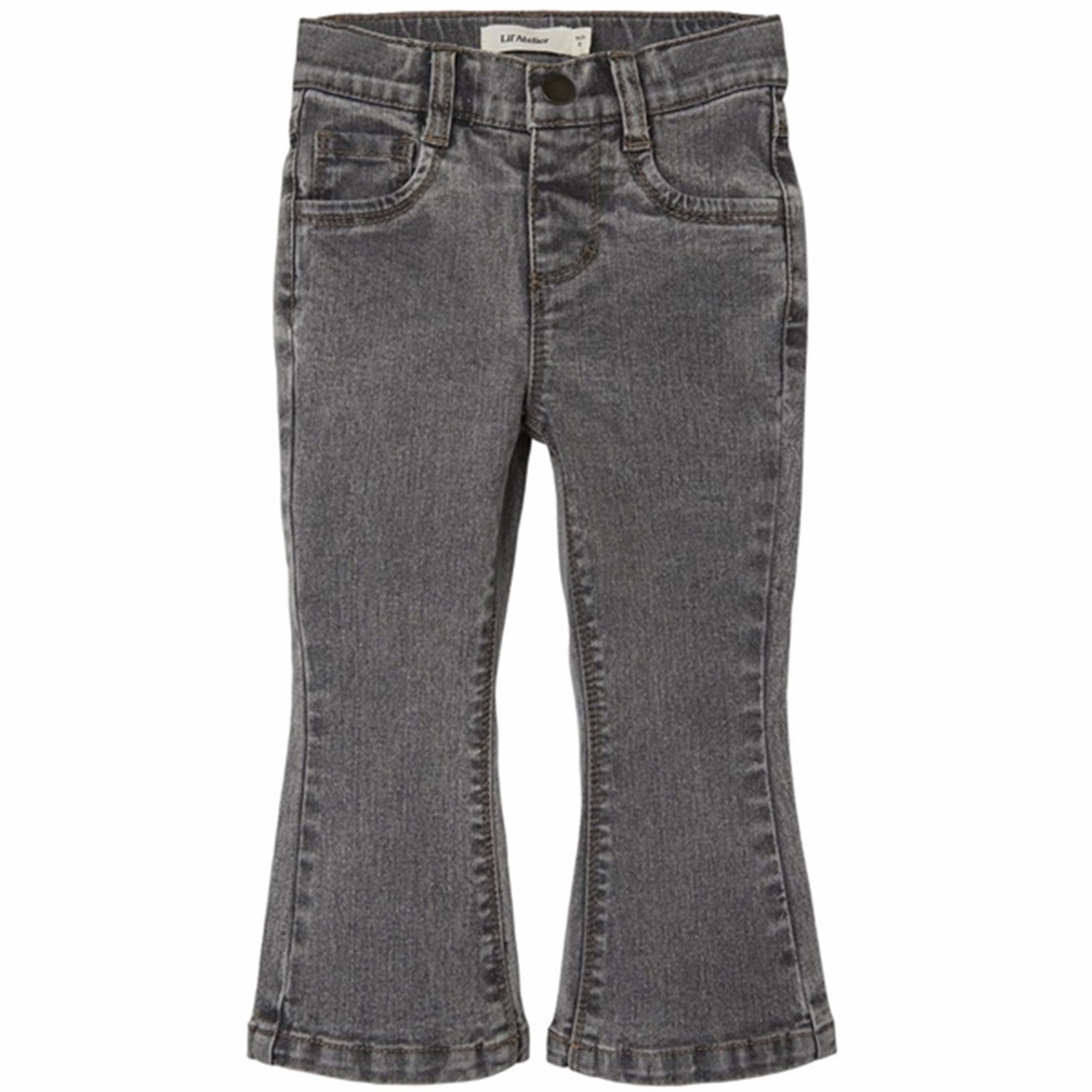 Texture Lil'Atelier Light Grey Denim Salli Slim Boot Jeans Breathable