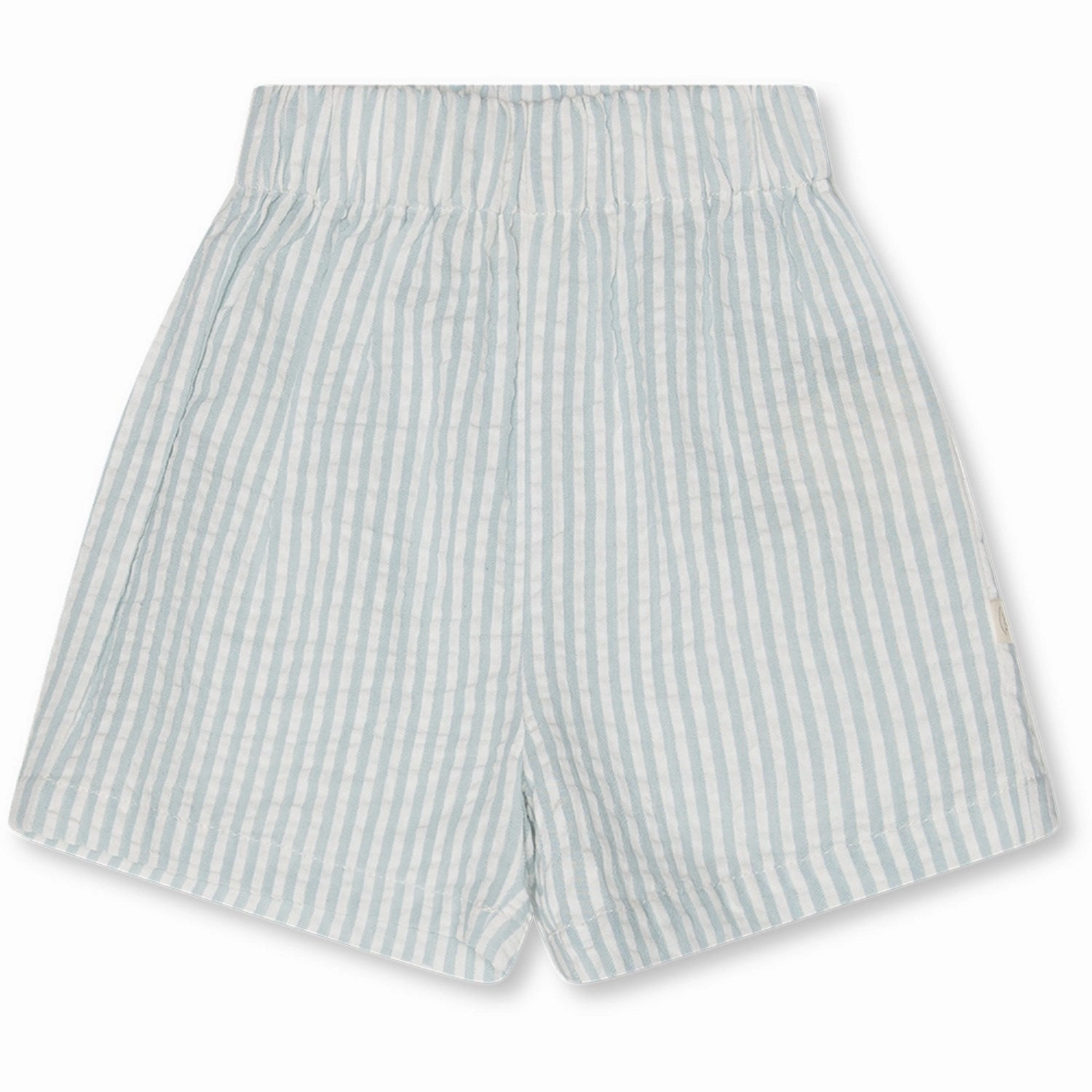 That's Mine Blue Stripe Isa Shorts Statement Patch