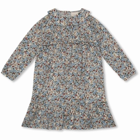 That's Mine Flora Bunnies Rouge Natascha Dress Suede Chiffon