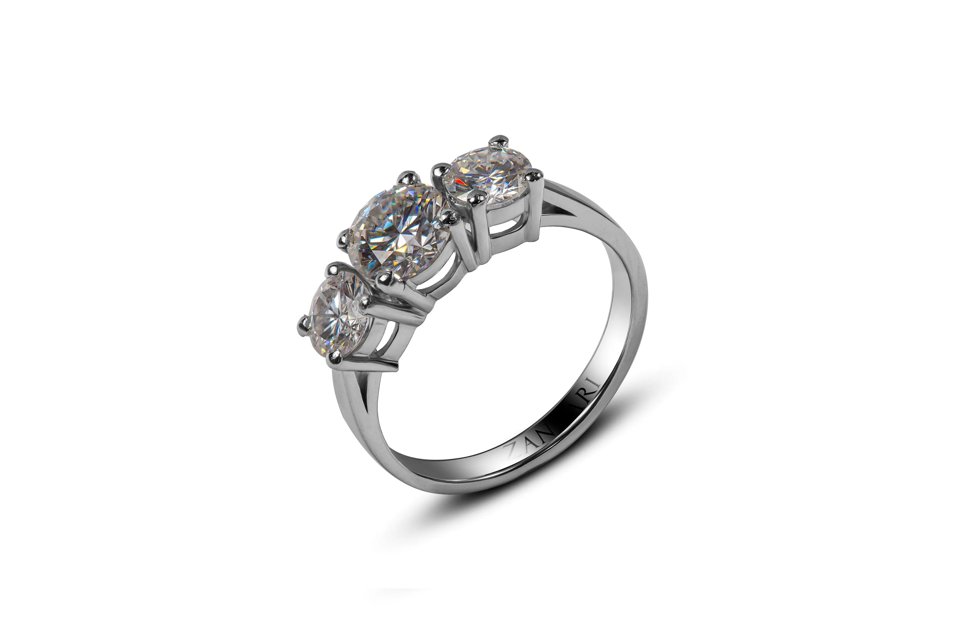 THE ENLIGHTED STONES OF MOISSANITE RING
