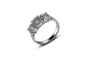 THE ENLIGHTED STONES OF MOISSANITE RING