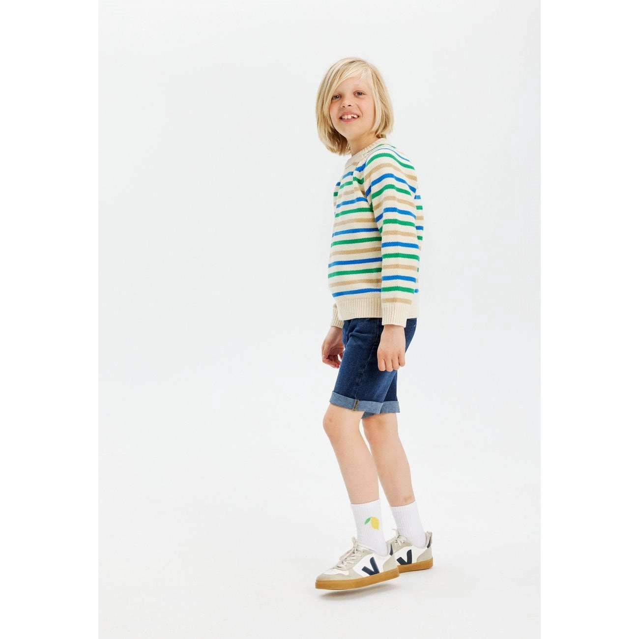 The New Dark Blue Denim Shorts Texture