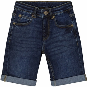 The New Dark Blue Denim Shorts Texture Long-lasting