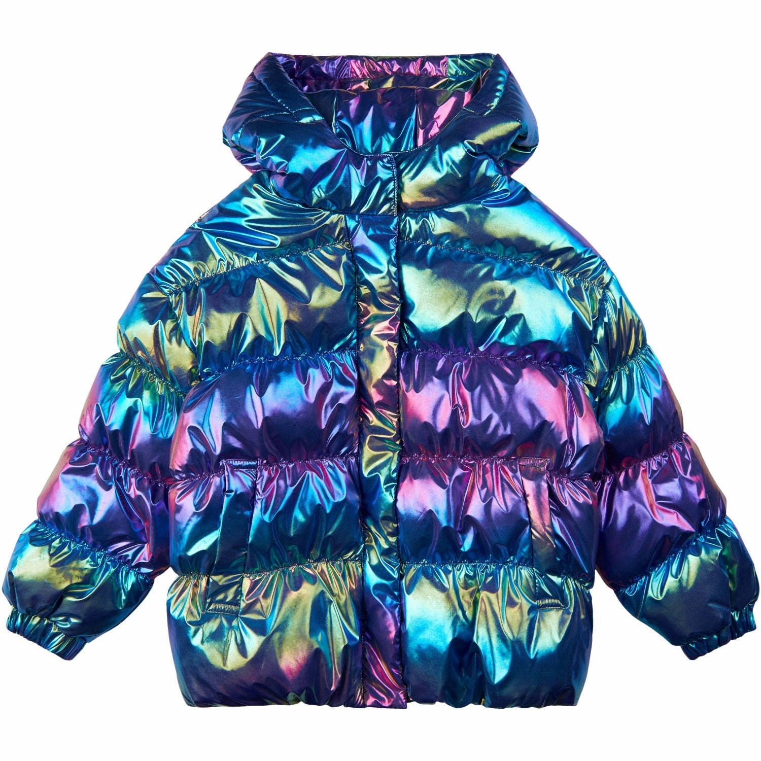 The New Metallic Lula Puffer Jacket Iconic Stitch