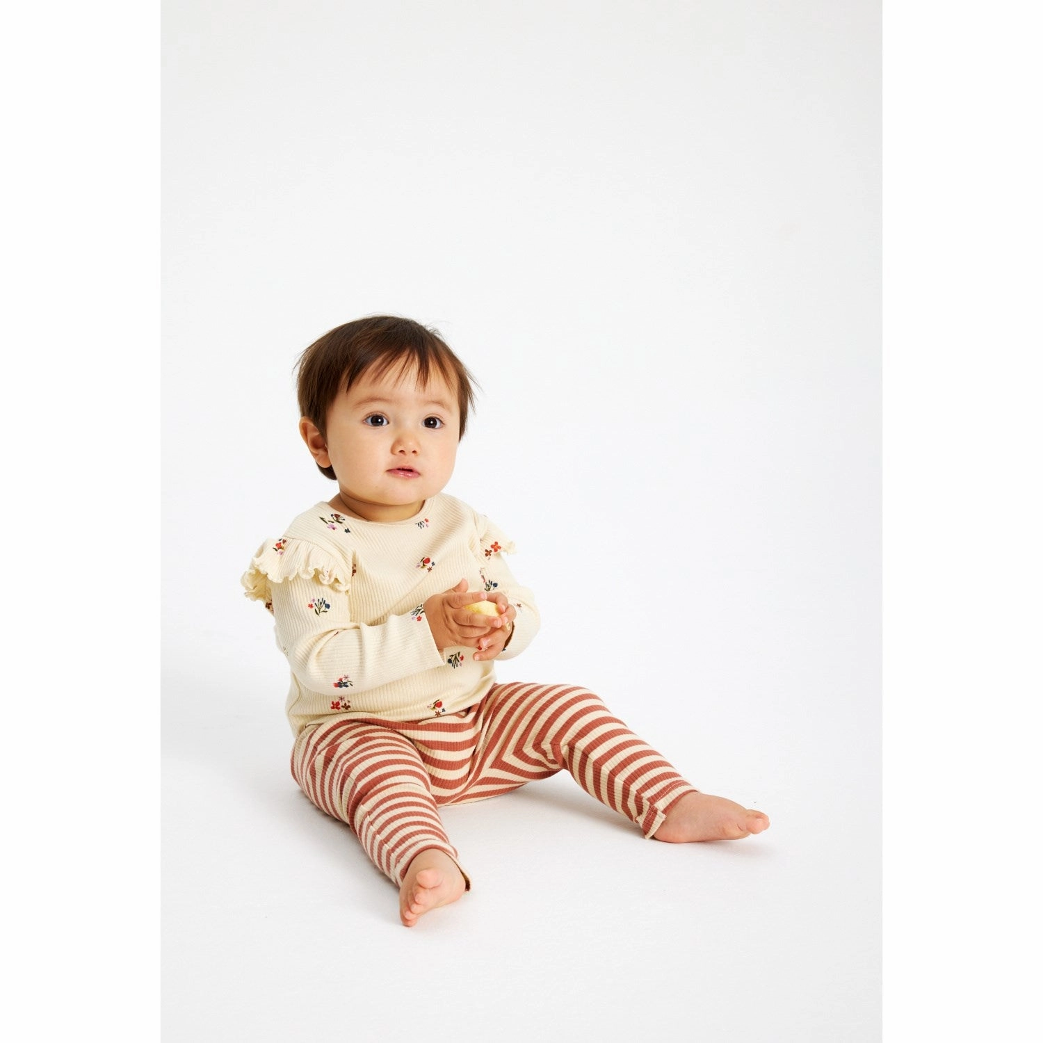 THE NEW Siblings Angora Flower AOP Liva Rib Blouse Practical