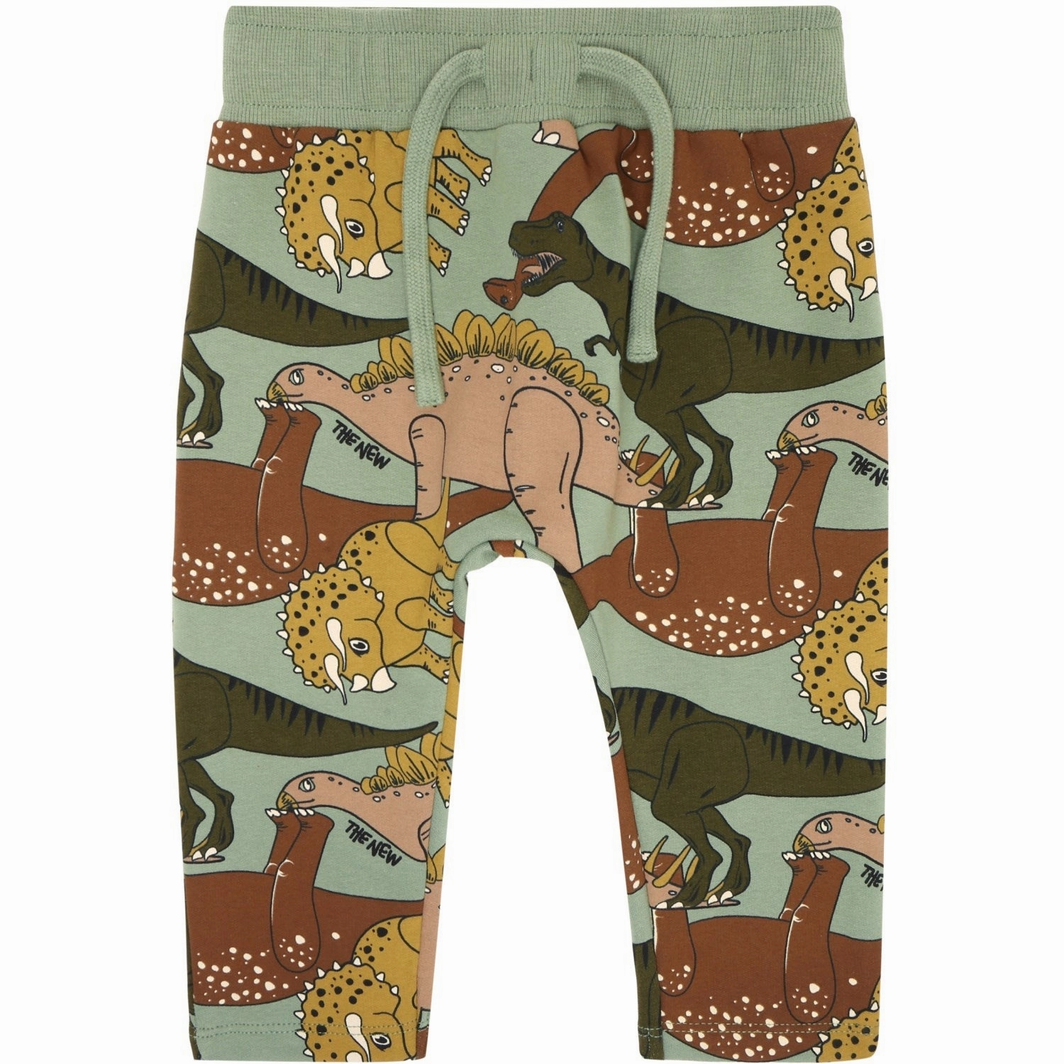 THE NEW Siblings Hedge Green Dino AOP Lee Sweatpants Wool Minimalist